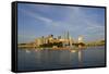 USA, Pennsylvania, Pittsburgh. Boats in Front of Point State Park-Kevin Oke-Framed Stretched Canvas