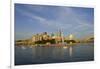 USA, Pennsylvania, Pittsburgh. Boats in Front of Point State Park-Kevin Oke-Framed Photographic Print