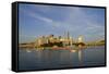 USA, Pennsylvania, Pittsburgh. Boats in Front of Point State Park-Kevin Oke-Framed Stretched Canvas