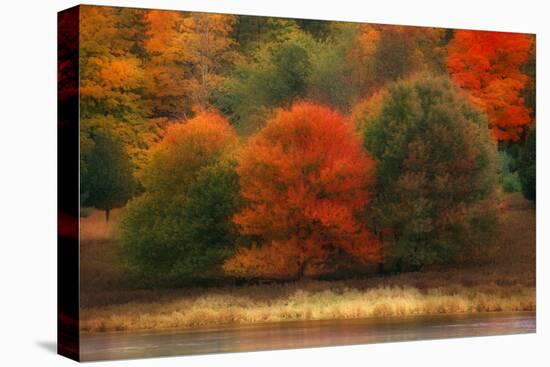 USA, Pennsylvania, Pocono Mountains. Autumn Landscape Montage-Jaynes Gallery-Stretched Canvas