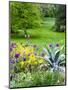 USA, Pennsylvania. Purple allium amongst other flowers in a spring garden.-Julie Eggers-Mounted Photographic Print