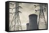 USA, Pennsylvania, Three Mile Island Nuclear Power Generating Station-Walter Bibikow-Framed Stretched Canvas