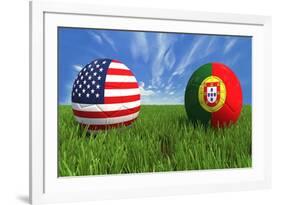 USA-Portugal-mhristov-Framed Art Print