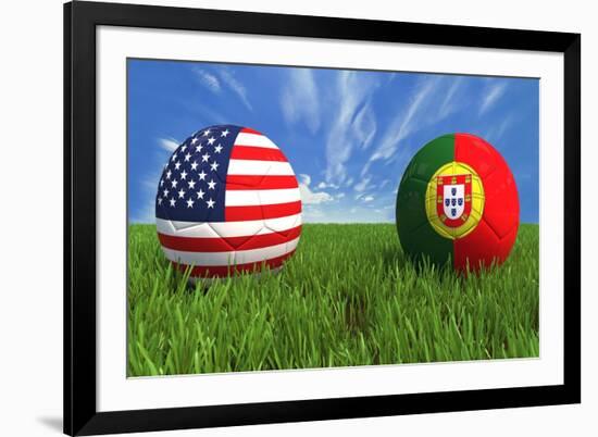 USA-Portugal-mhristov-Framed Art Print