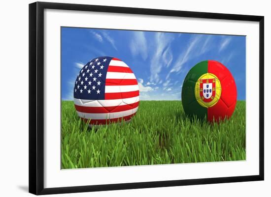 USA-Portugal-mhristov-Framed Art Print