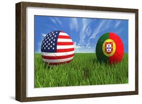 USA-Portugal-mhristov-Framed Art Print