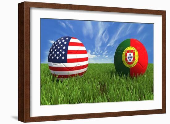 USA-Portugal-mhristov-Framed Art Print