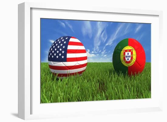 USA-Portugal-mhristov-Framed Art Print