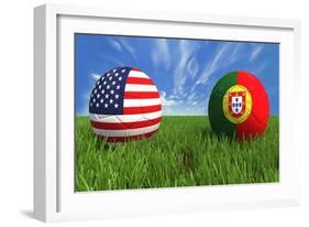 USA-Portugal-mhristov-Framed Art Print