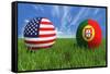 USA-Portugal-mhristov-Framed Stretched Canvas