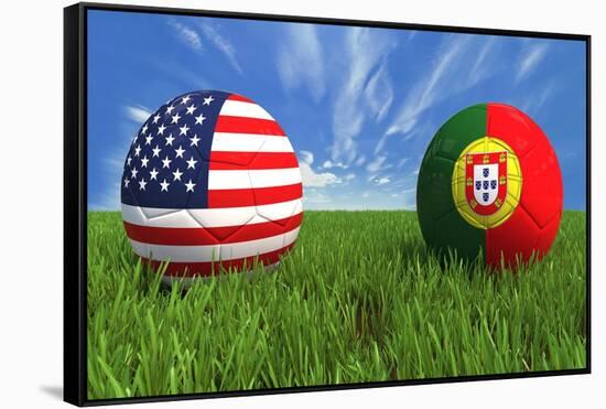 USA-Portugal-mhristov-Framed Stretched Canvas