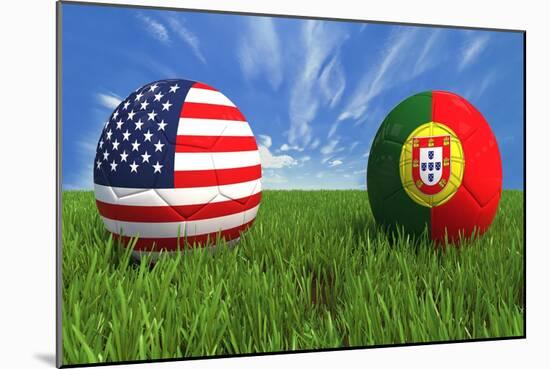 USA-Portugal-mhristov-Mounted Premium Giclee Print