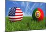 USA-Portugal-mhristov-Mounted Premium Giclee Print