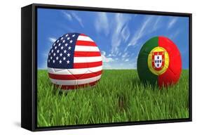 USA-Portugal-mhristov-Framed Stretched Canvas