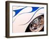 USA, Princeton, Indiana. Detail of blue and white striping on street rod.-Deborah Winchester-Framed Photographic Print