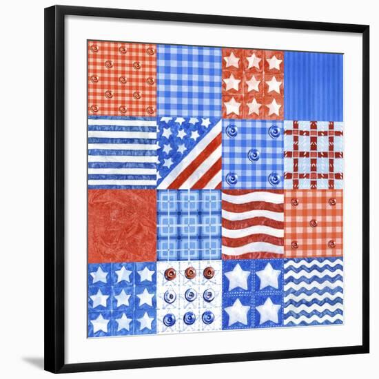 USA Quilt-Geraldine Aikman-Framed Giclee Print