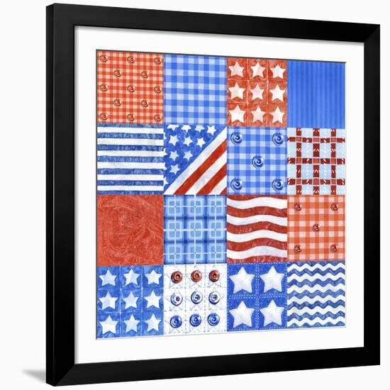 USA Quilt-Geraldine Aikman-Framed Giclee Print