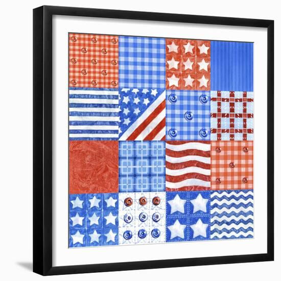 USA Quilt-Geraldine Aikman-Framed Giclee Print