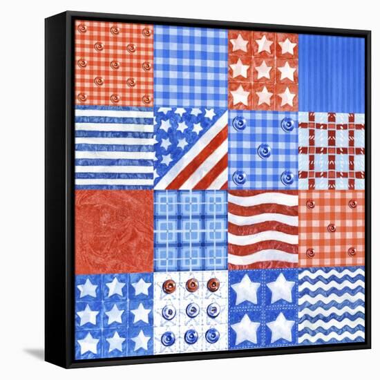 USA Quilt-Geraldine Aikman-Framed Stretched Canvas