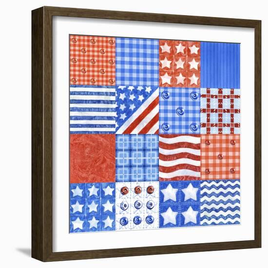 USA Quilt-Geraldine Aikman-Framed Giclee Print