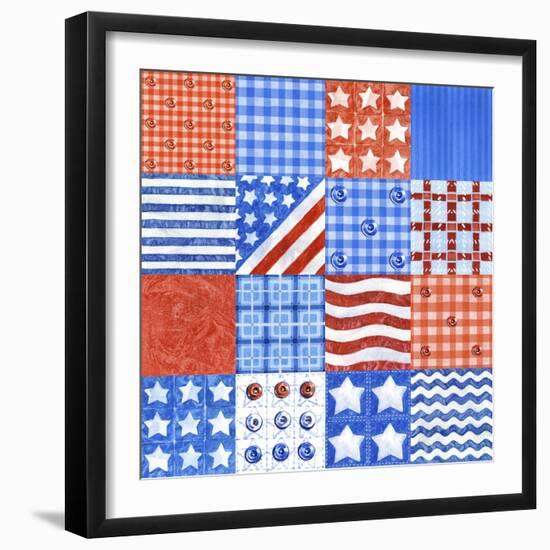 USA Quilt-Geraldine Aikman-Framed Giclee Print