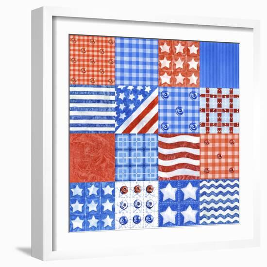 USA Quilt-Geraldine Aikman-Framed Giclee Print