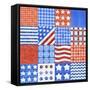 USA Quilt-Geraldine Aikman-Framed Stretched Canvas