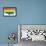 Usa Rainbow Flag-null-Framed Poster displayed on a wall