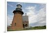 USA, Rhode Island, Block Island, Mohegan Bluffs, Southeast Lighthouse.-Cindy Miller Hopkins-Framed Photographic Print