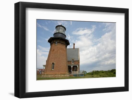 USA, Rhode Island, Block Island, Mohegan Bluffs, Southeast Lighthouse.-Cindy Miller Hopkins-Framed Photographic Print