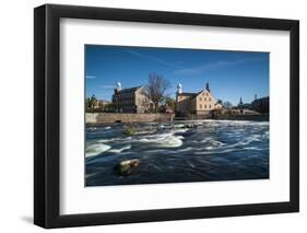 USA, Rhode Island, Pawtucket, Cotton spinning mill-Walter Bibikow-Framed Photographic Print