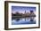 USA, Rhode Island, Providence, city skyline from the Providence River at dawn-Walter Bibikow-Framed Photographic Print