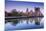 USA, Rhode Island, Providence, city skyline from the Providence River at dawn-Walter Bibikow-Mounted Premium Photographic Print