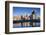 USA, Rhode Island, Providence, city skyline from the Providence River at dawn-Walter Bibikow-Framed Photographic Print