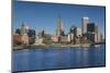 USA, Rhode Island, Providence, city skyline from the Providence River, morning-Walter Bibikow-Mounted Photographic Print