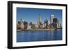 USA, Rhode Island, Providence, city skyline from the Providence River, morning-Walter Bibikow-Framed Photographic Print