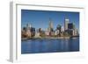 USA, Rhode Island, Providence, city skyline from the Providence River, morning-Walter Bibikow-Framed Photographic Print