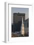 USA, Rhode Island, Providence, First Baptist Church in America and city skyline-Walter Bibikow-Framed Photographic Print