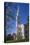 USA, Rhode Island, Providence, First Baptist Church in America-Walter Bibikow-Stretched Canvas