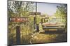 Usa, Route 66, Details of an Old Rugged Coca Cola Fridge and Car, Vintage Processing-Francesco Riccardo Iacomino-Mounted Photographic Print