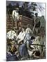 Usa. Settlers Building their Homes in the West (1874).-Tarker-Mounted Giclee Print