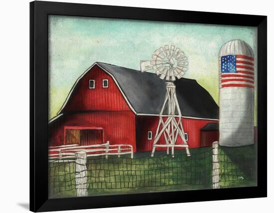 USA Silo-Elizabeth Medley-Framed Art Print