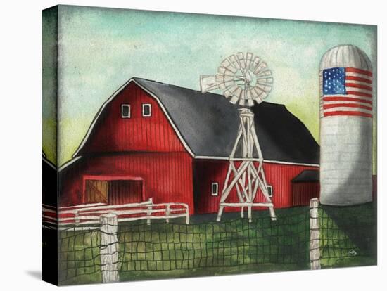 USA Silo-Elizabeth Medley-Stretched Canvas