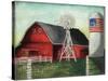 USA Silo-Elizabeth Medley-Stretched Canvas