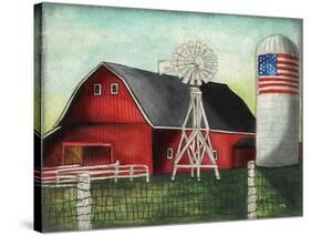 USA Silo-Elizabeth Medley-Stretched Canvas