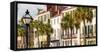 USA, South Carolina, Charleston, Town houses in the Historic district-Jordan Banks-Framed Stretched Canvas
