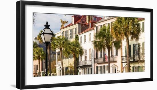 USA, South Carolina, Charleston, Town houses in the Historic district-Jordan Banks-Framed Photographic Print