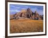 USA, South Dakota, Badlands National Park, Storm clouds over Vampire Peak-John Barger-Framed Photographic Print