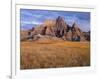 USA, South Dakota, Badlands National Park, Storm clouds over Vampire Peak-John Barger-Framed Photographic Print