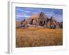 USA, South Dakota, Badlands National Park, Storm clouds over Vampire Peak-John Barger-Framed Photographic Print